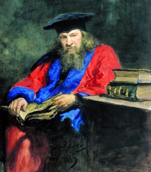 Портрет ученого Д.И. Менделеева