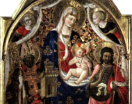 Мадонна с младенцем, святыми и ангелами